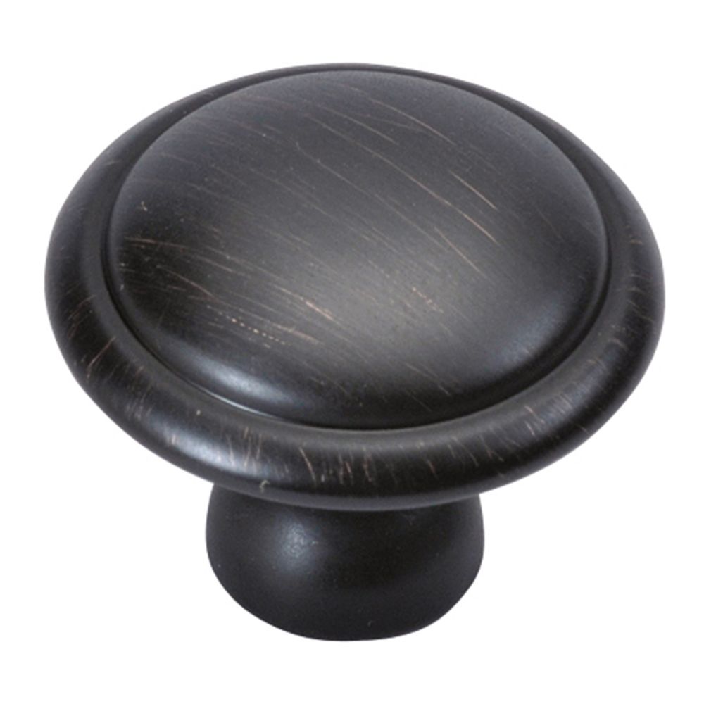 Hickory Hardware P14848-VB Conquest Collection Knob 1-3/8 Inch Diameter Vintage Bronze Finish
