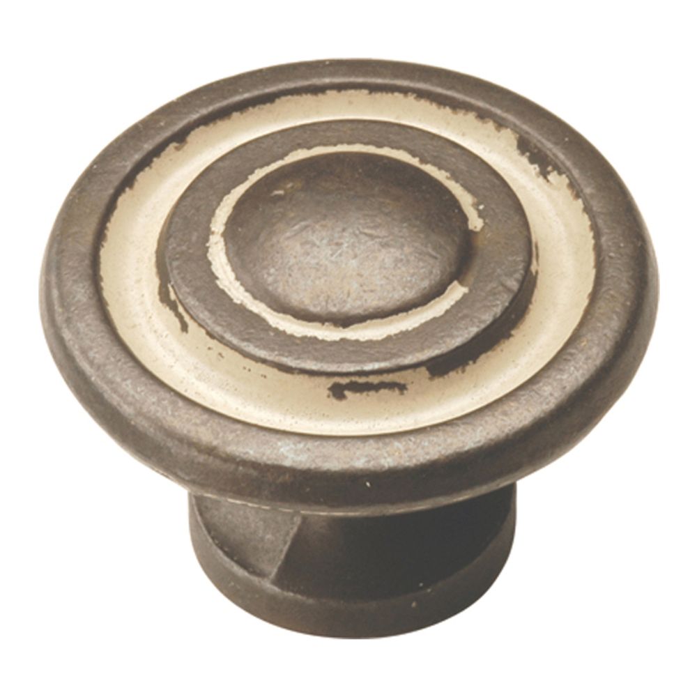 Hickory Hardware P2011-BYA Manchester Collection Knob 1-3/8 Inch Diameter Biscayne Antique Finish