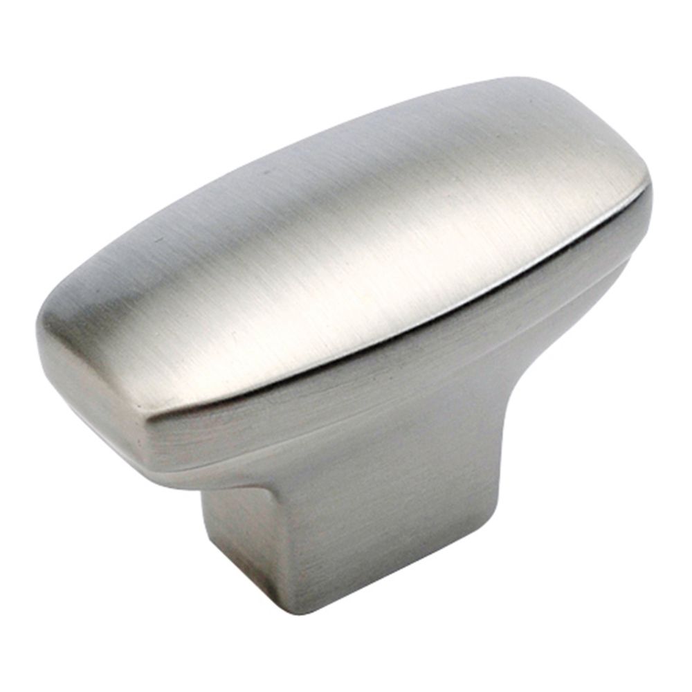 Hickory Hardware P208-SS Williamsburg Collection Knob Oval 1-7/16 Inch X 3/4 Inch Stainless Steel Finish