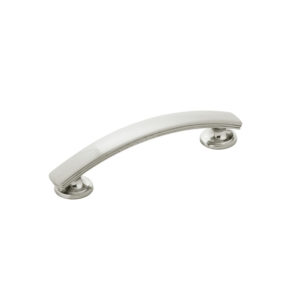 Hickory Hardware P2141-SN-10B American Diner Collection Pull 3-3/4 Inch (96mm) Center to Center Satin Nickel Finish (10 Pack)