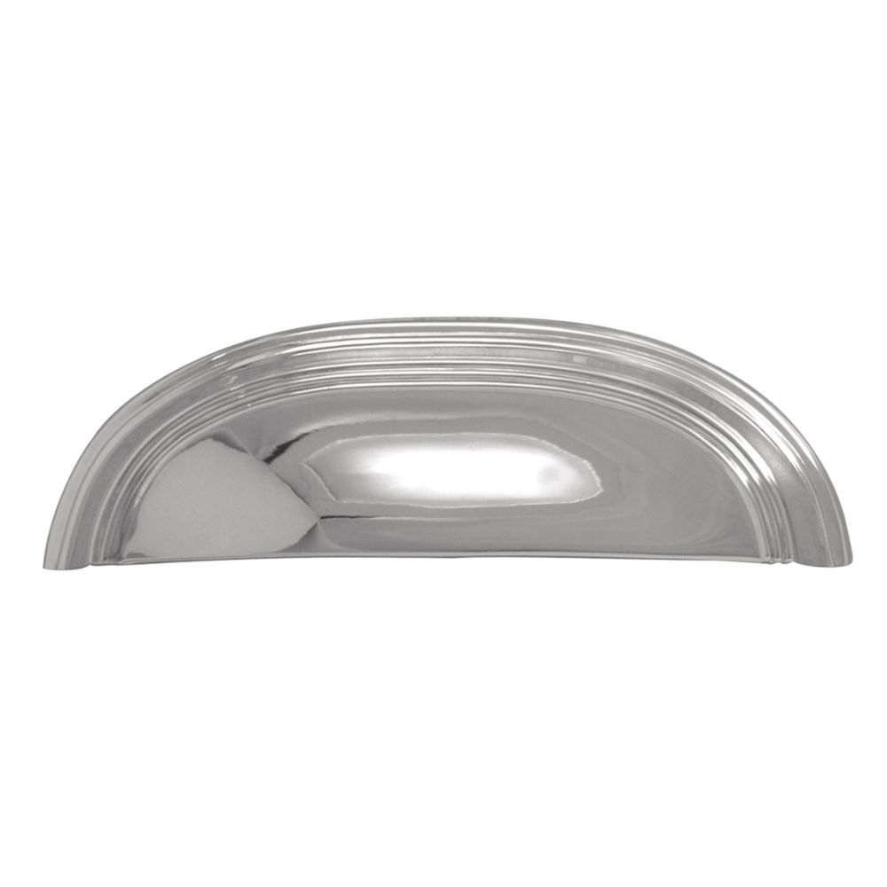 Hickory Hardware P2144-CH American Diner Collection Cup Pull 3 Inch & 3-3/4 Inch (96mm) Center to Center Chrome Finish