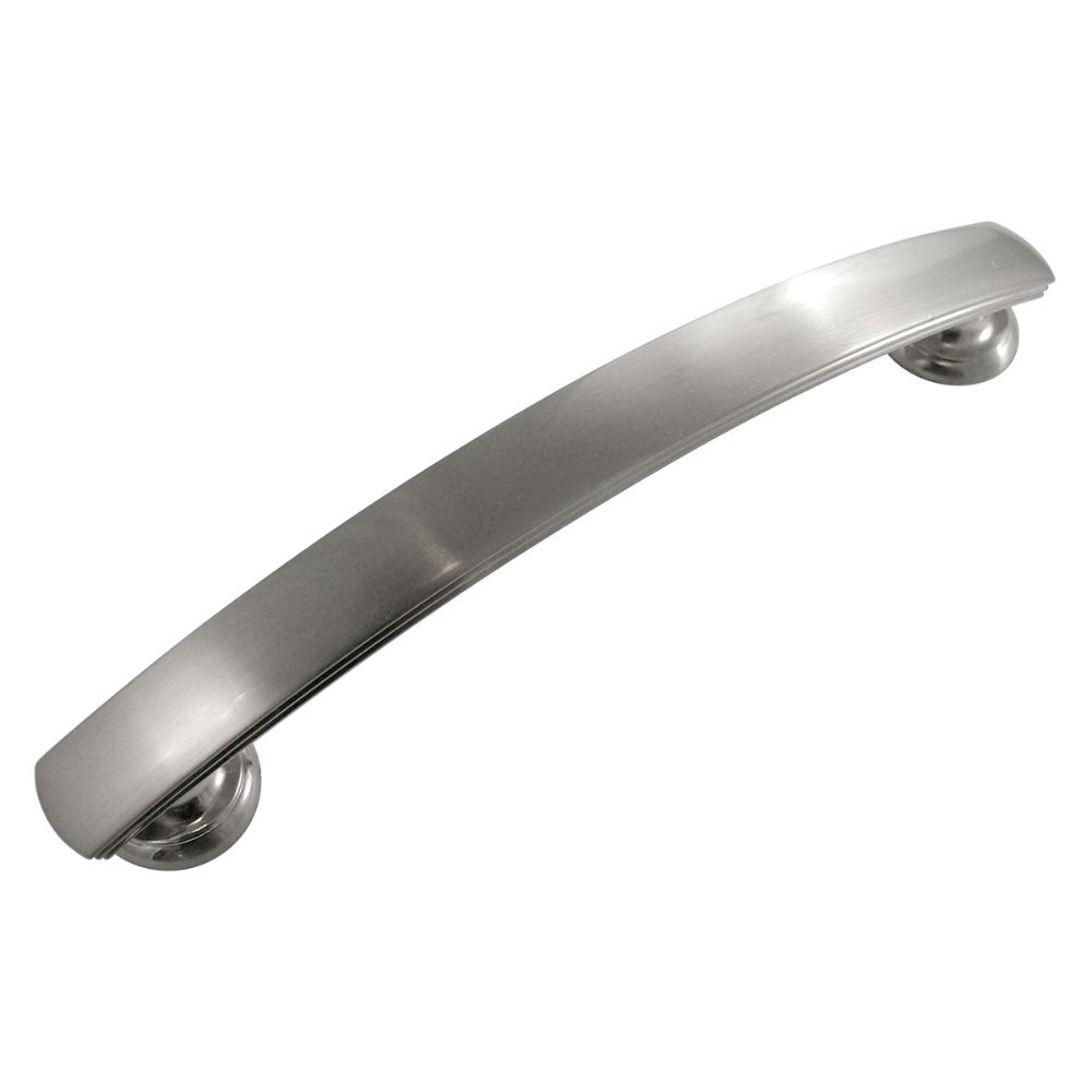 Hickory Hardware P2149-SN-10B American Diner Collection Pull 5-1/16 Inch (128mm) Satin Nickel Finish (10 Pack)