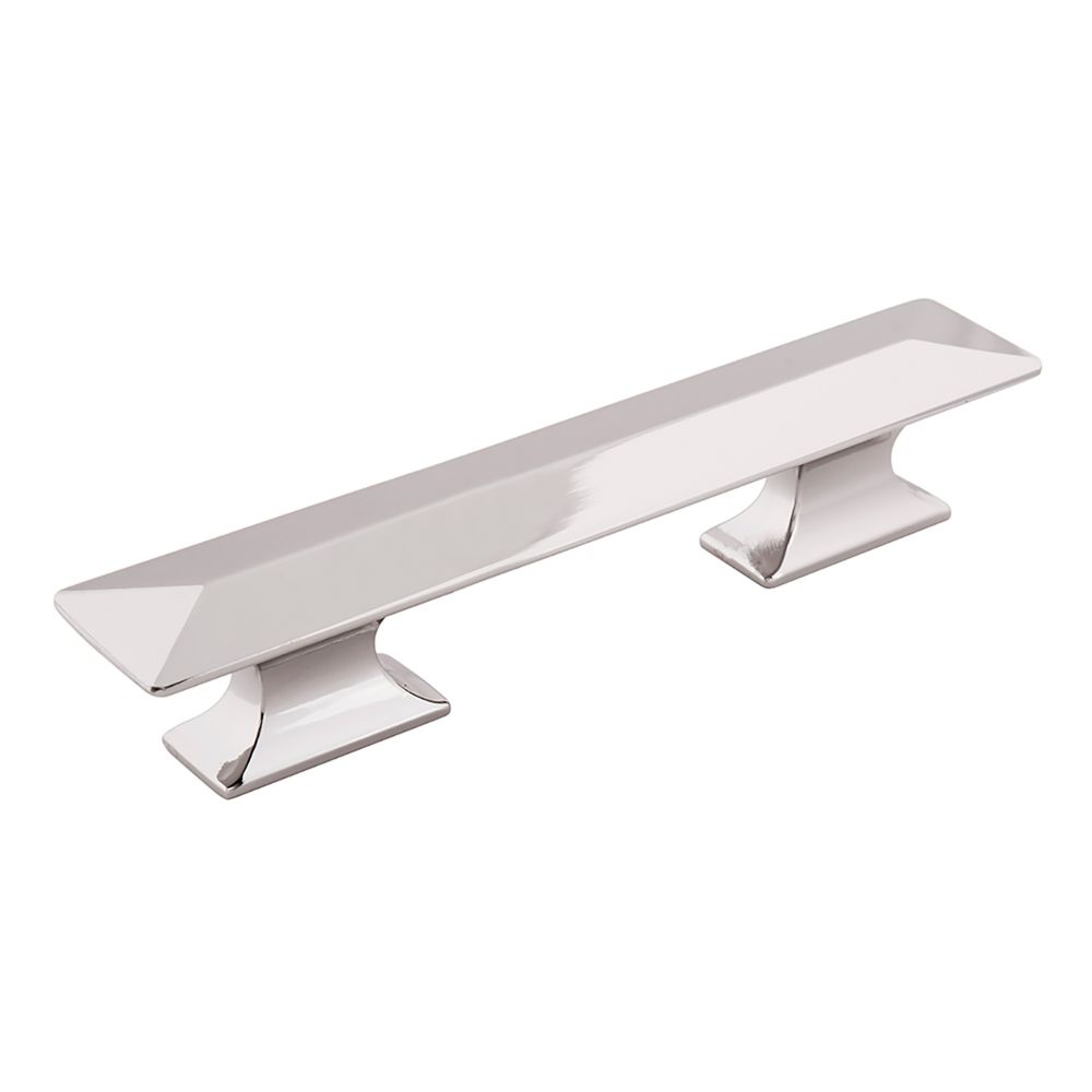 Hickory Hardware P2153-14 Bungalow Collection Pull 3 Inch & 3-3/4 Inch (96mm) Center to Center Polished Nickel Finish
