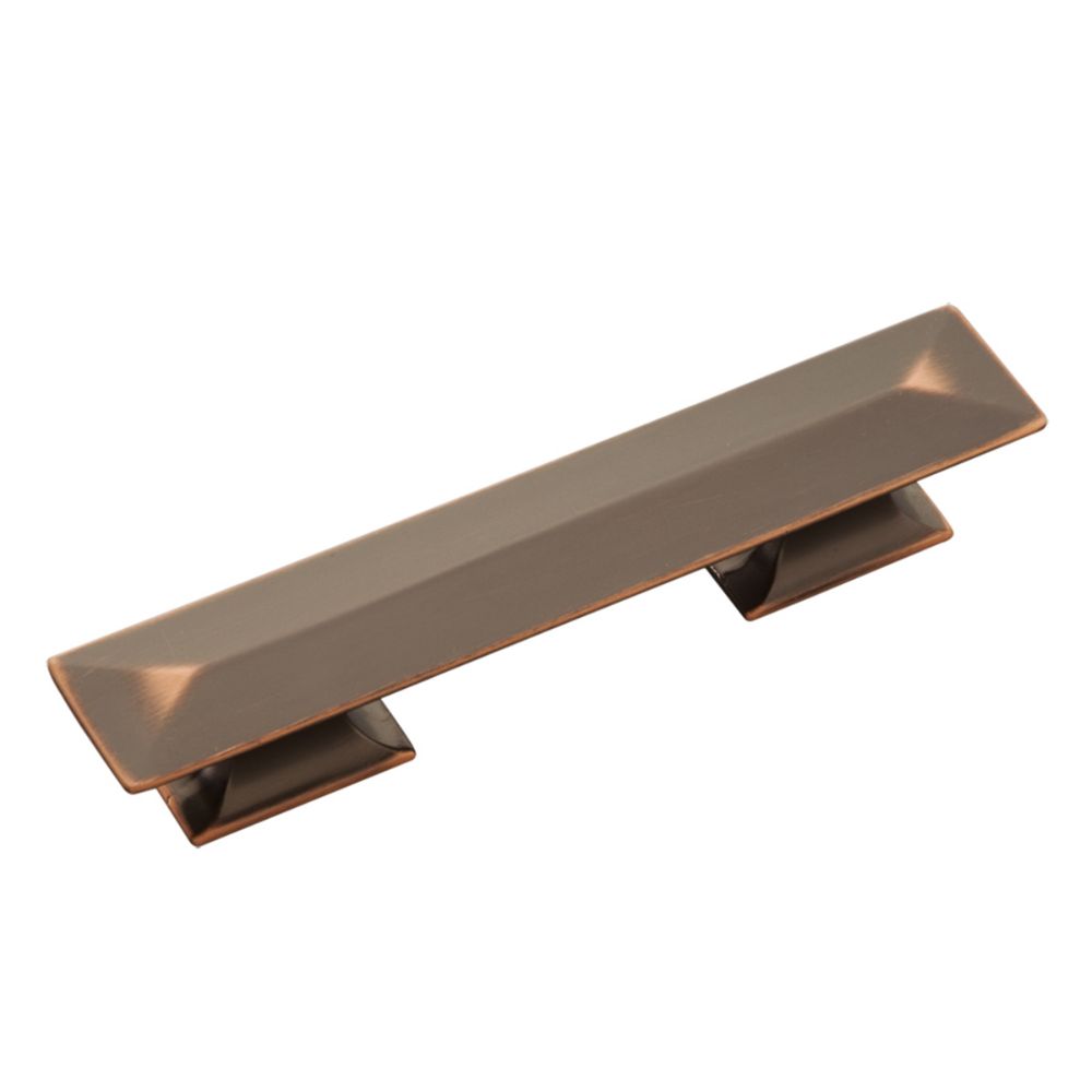 Hickory Hardware P2153-OBH Bungalow Collection Pull 3 Inch & 3-3/4 Inch (96mm) Center to Center Oil-Rubbed Bronze Highlighted Finish