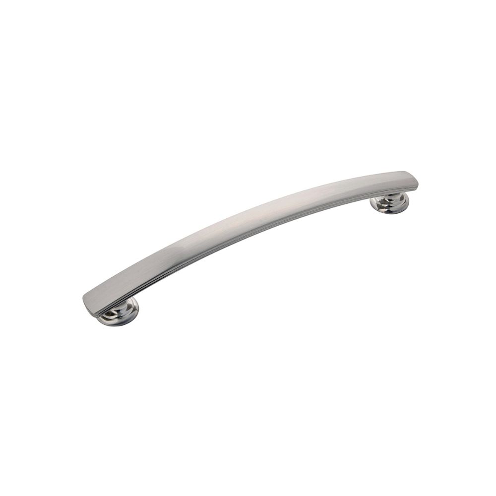 Hickory Hardware P2156-SN American Diner Collection Pull 6-5/16 Inch (160mm) Center to Center Satin Nickel Finish