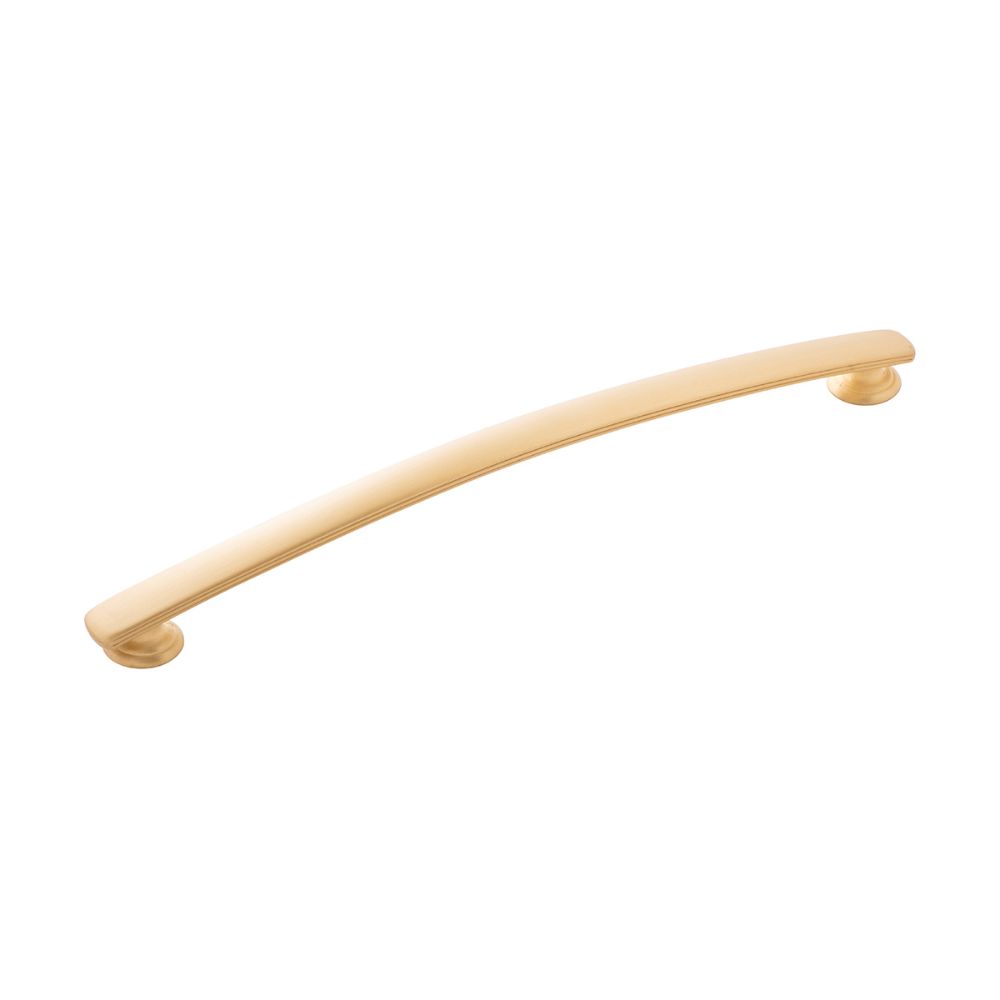 Hickory Hardware P2158-BGB American Diner Collection Pull 8-13/16 Inch (224mm) Center to Center Brushed Golden Brass Finish
