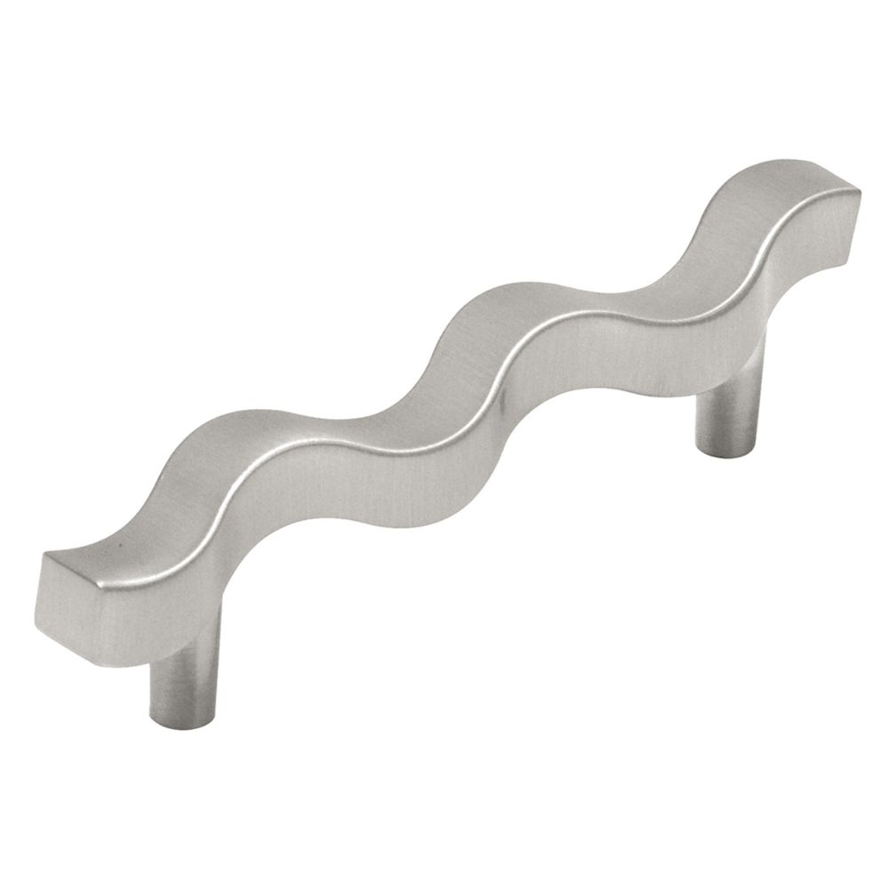 Hickory Hardware P2161-SN Euro-Contemporary Collection Pull 3-3/4 Inch (96mm) Center to Center Satin Nickel Finish