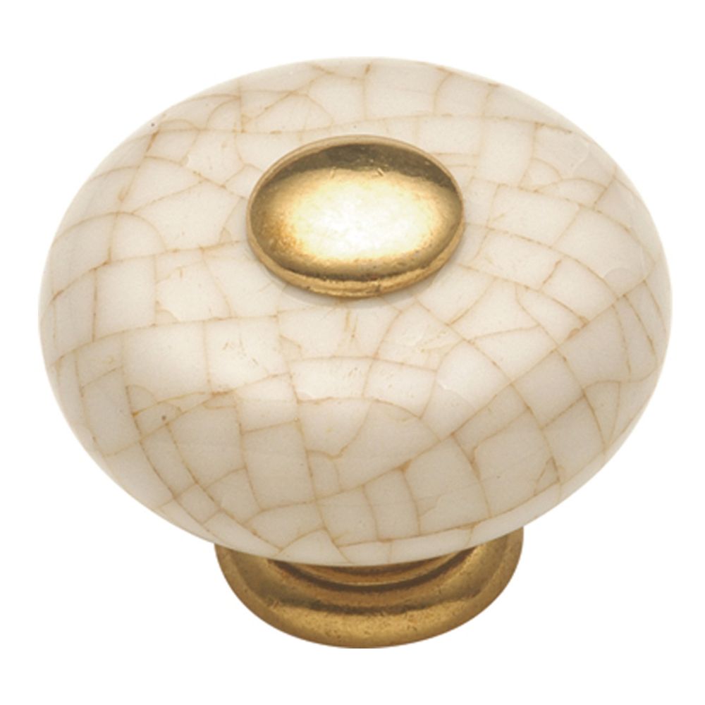 Hickory Hardware P222-VC Tranquility Collection Knob 1-1/4 Inch Diameter Vintage Brown Crackle Finish