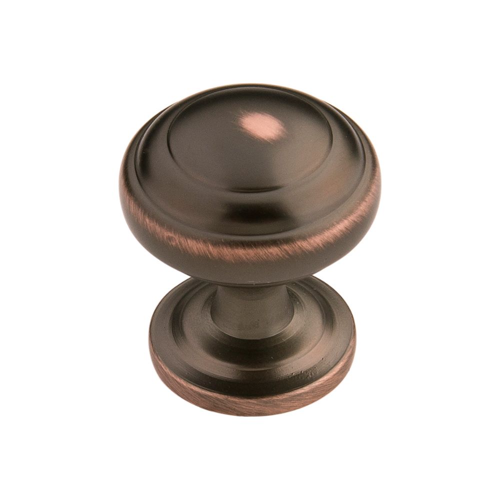 Hickory Hardware P2286-OBH Zephyr Collection Knob 1 Inch Diameter Oil-Rubbed Bronze Highlighted Finish