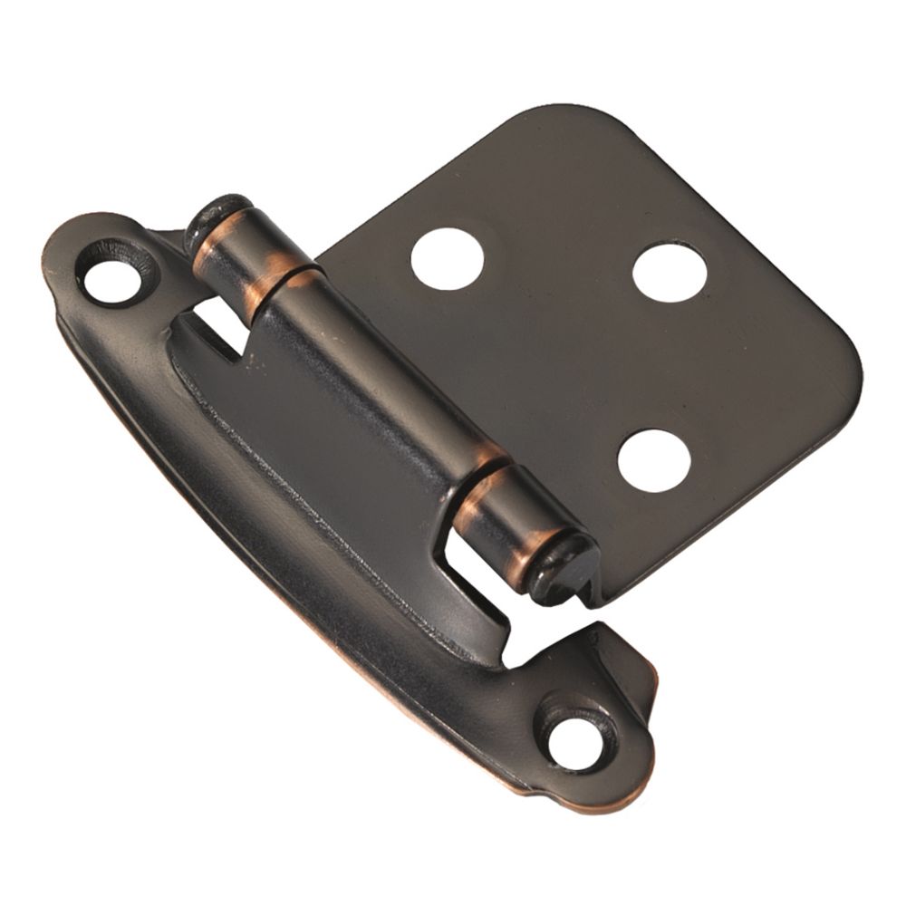 Hickory Hardware P244-OBH Surface Self-Closing Collection Hinge SurFace Self Close (2 Pack) Oil-Rubbed Bronze Highlighted Finish