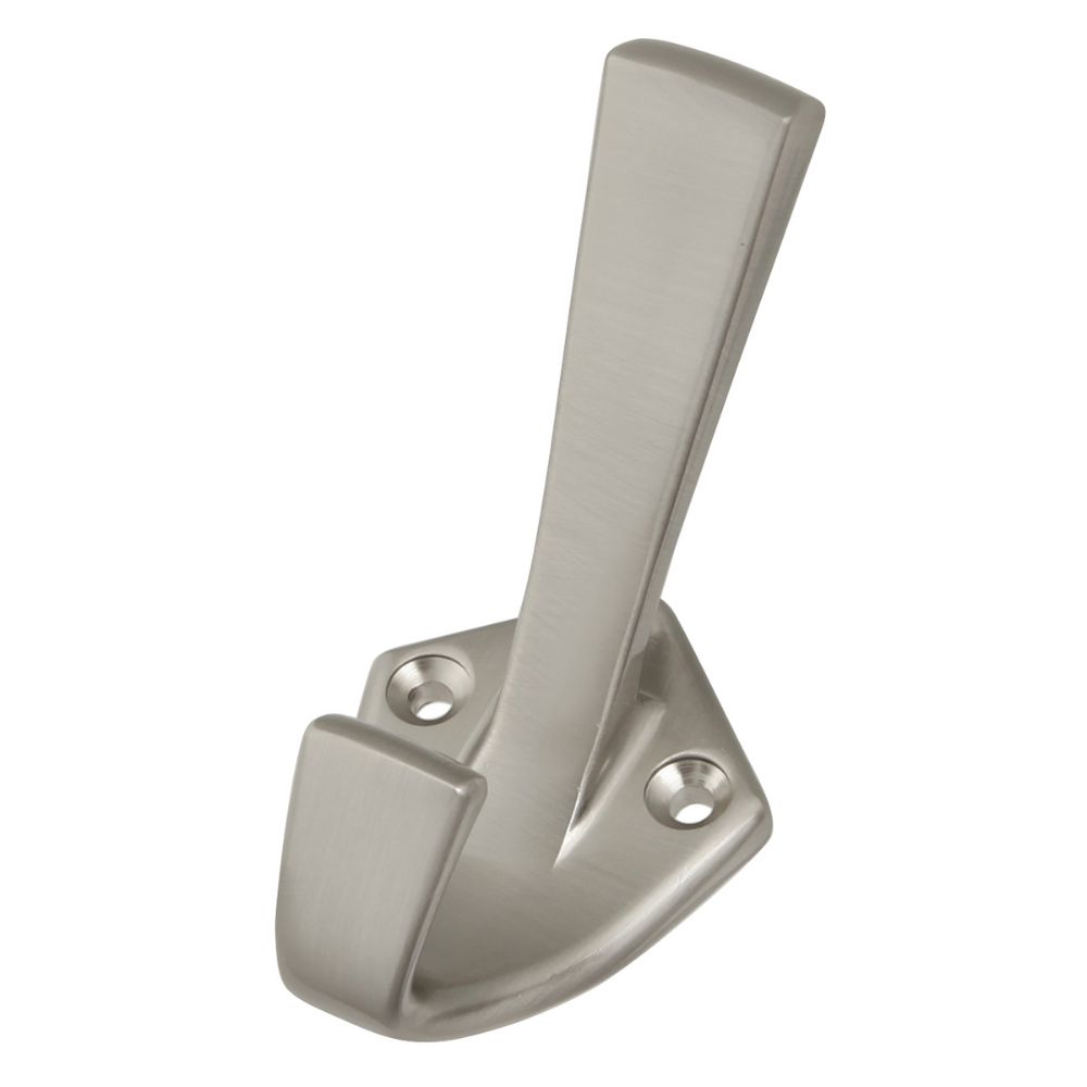 Hickory Hardware P25020-SN Hooks Collection Single Hook 1 Inch Center to Center Satin Nickel Finish