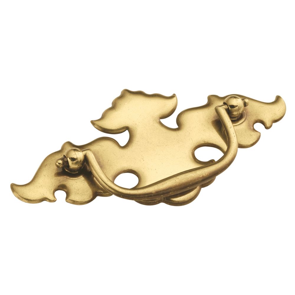 Hickory Hardware P252-LP Manor House Collection Backplate Pull 3 Inch Lancaster Hand Polished Finish