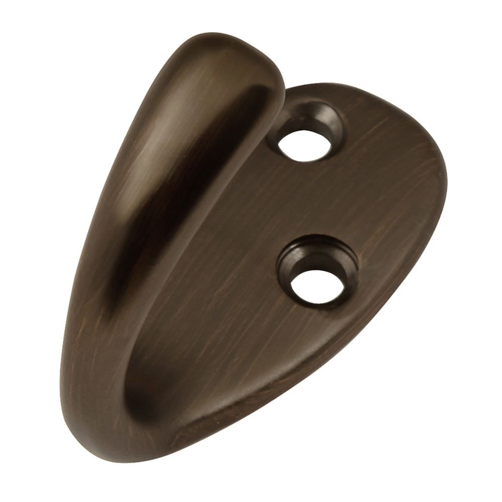 Hickory Hardware P27100-RB Hooks Collection Utility Hook Single 1/2 Inch Center to Center Refined Bronze Finish