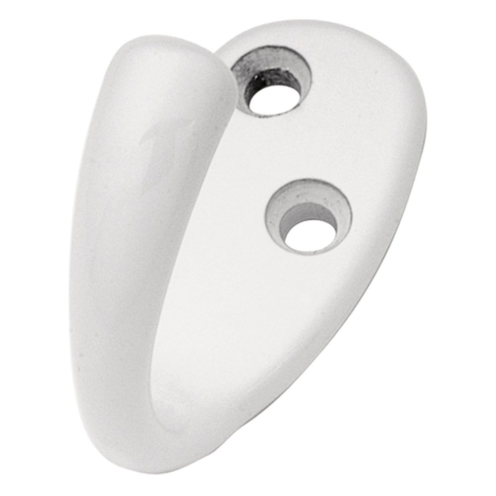 Hickory Hardware P27100-W Hooks Collection Utility Hook Single 1/2 Inch Center to Center White Finish