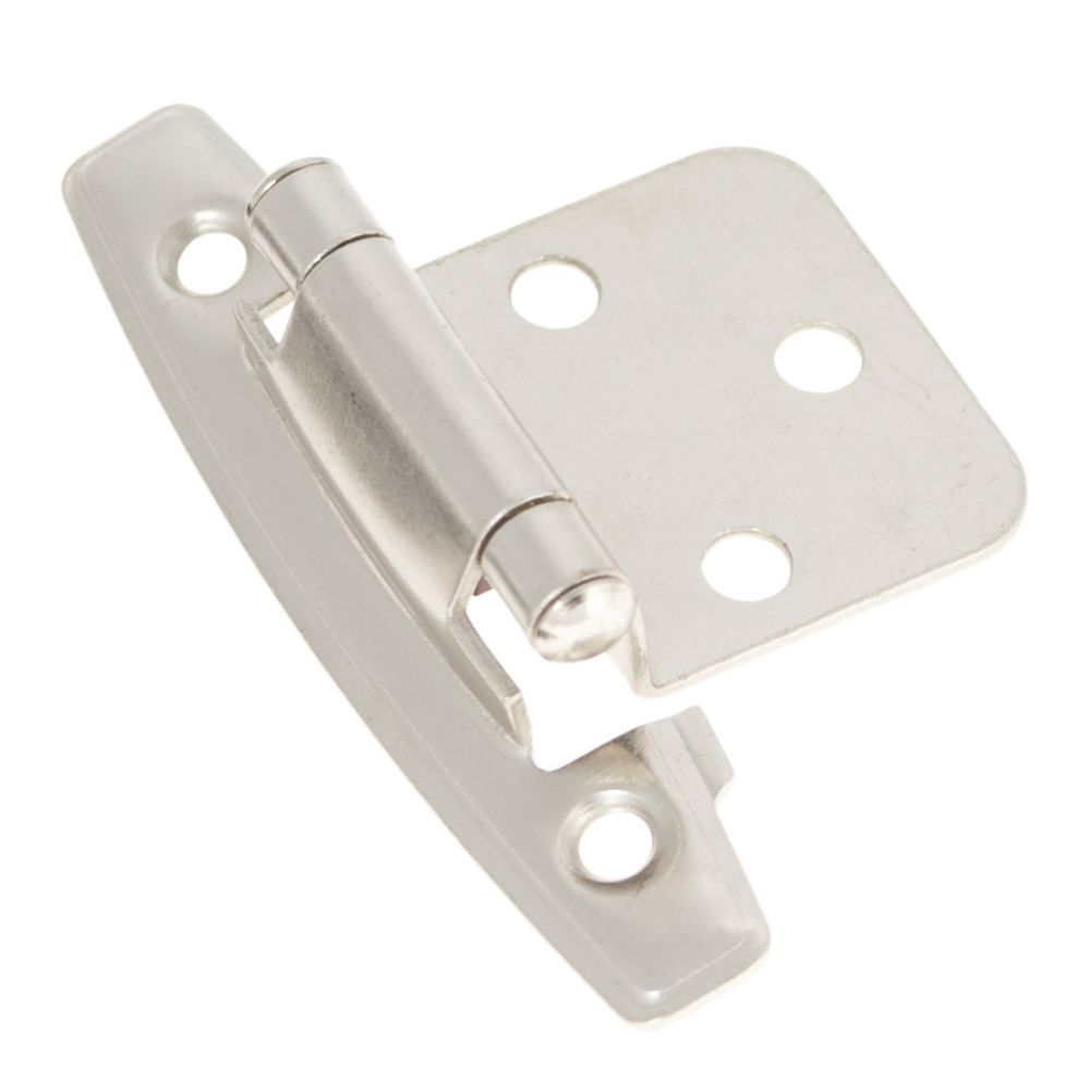 Hickory Hardware P296-SN Surface Self-Closing Collection Hinge SurFace Self Close (2 Pack) Satin Nickel Finish