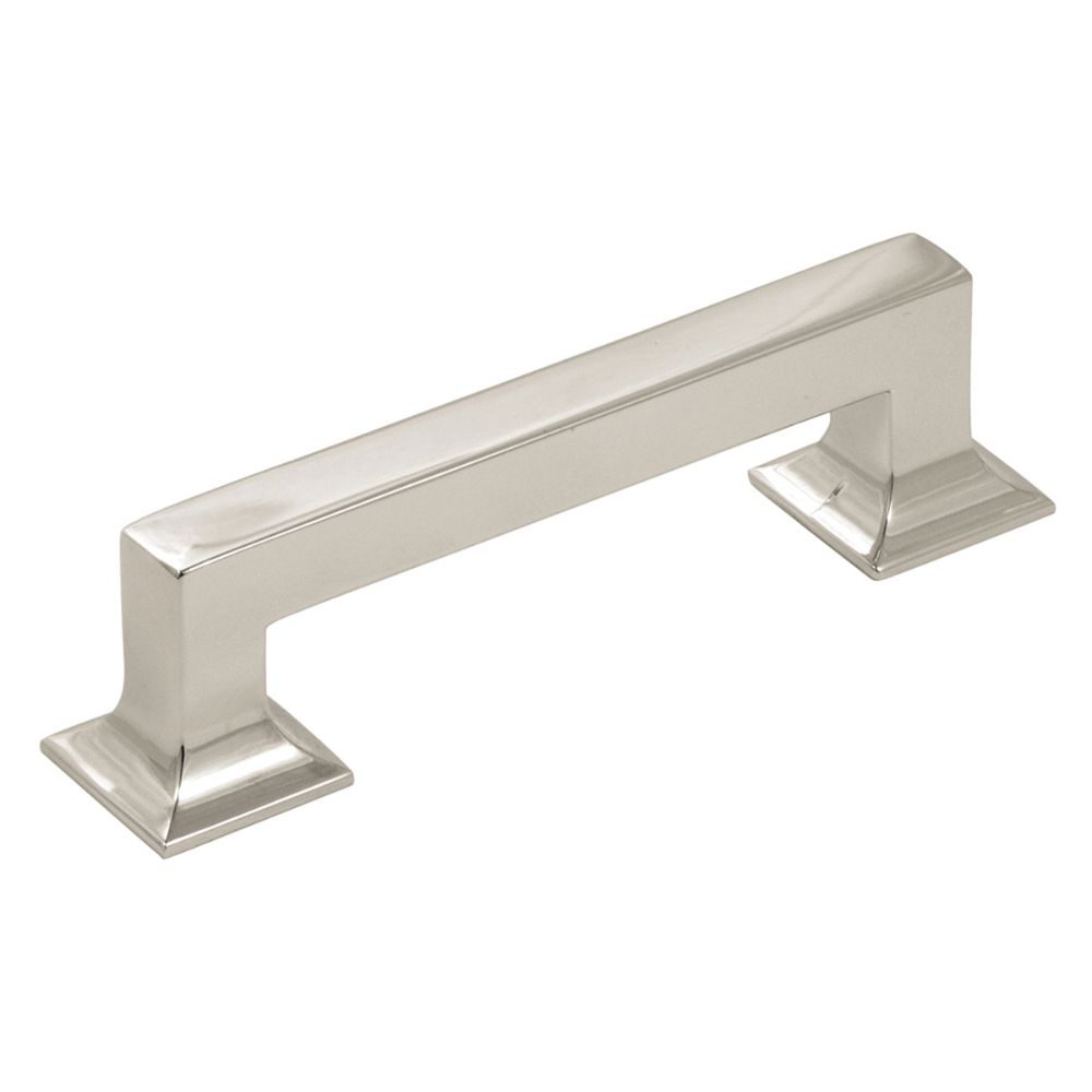 Hickory Hardware P3011-14 Studio Collection Pull 3-3/4 Inch (96mm) Center to Center Polished Nickel Finish