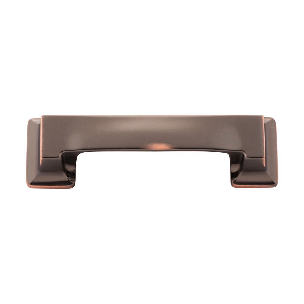 Hickory Hardware P3013-OBH-10B Studio Collection Cup Pull 3 Inch & 3-3/4 Inch (96mm) Oil-Rubbed Bronze Highlighted Finish (10 Pack)