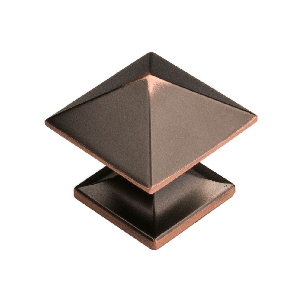 Hickory Hardware P3014-OBH Studio Collection Knob 1 Inch Diameter Oil-Rubbed Bronze Highlighted Finish