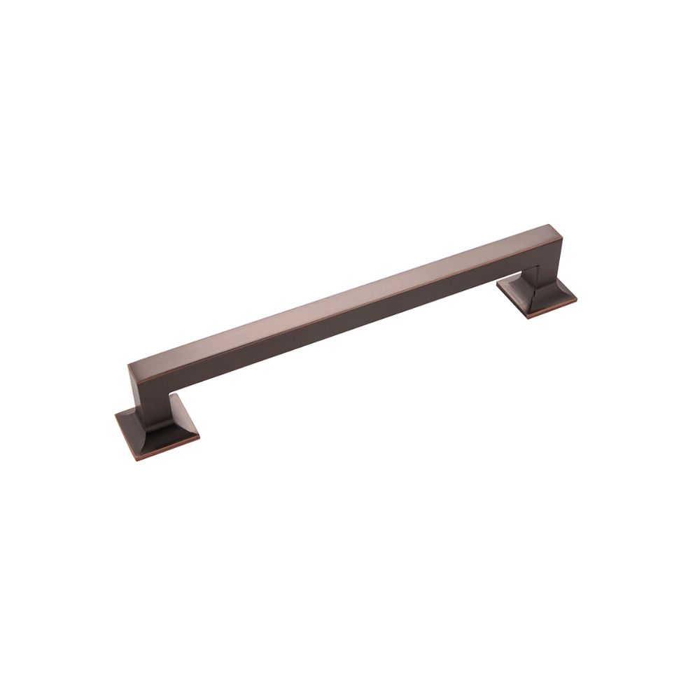 Hickory Hardware P3019-OBH Studio Collection Pull 7-9/16 Inch (192mm) Center to Center Oil-Rubbed Bronze Highlighted Finish