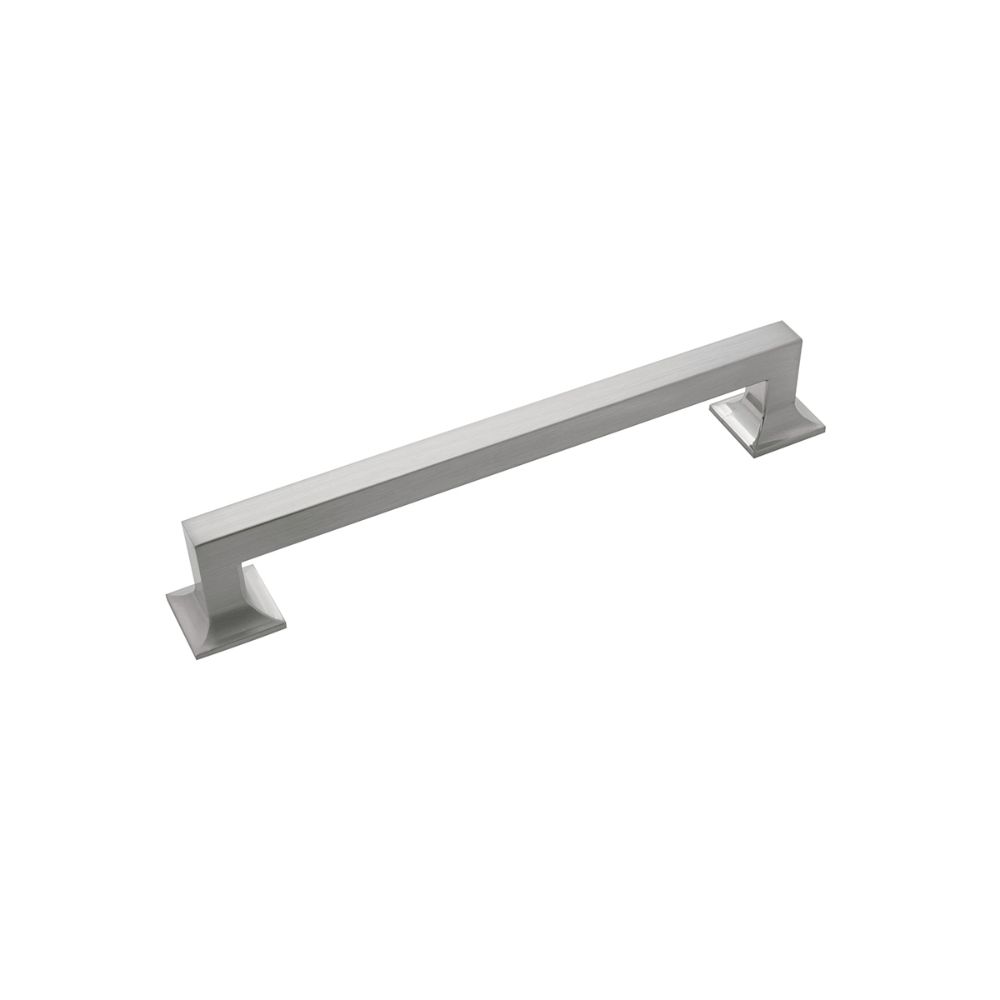 Hickory Hardware P3019-SN Studio Collection Pull 7-9/16 Inch (192mm) Center to Center Satin Nickel Finish