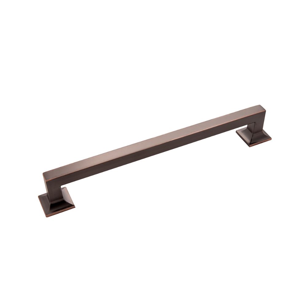 Hickory Hardware P3026-OBH Studio Collection Pull 8-13/16 Inch (224mm) Center to Center Oil-Rubbed Bronze Highlighted Finish