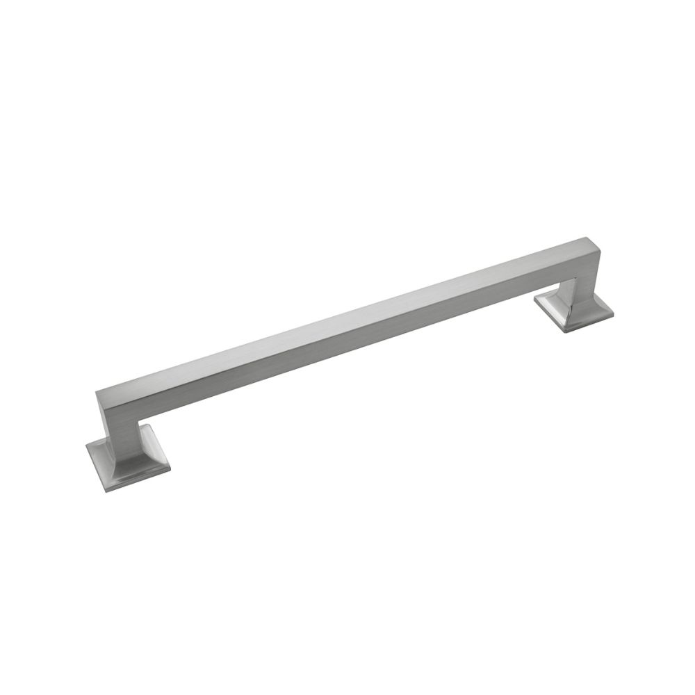 Hickory Hardware P3026-SN Studio Collection Pull 8-13/16 Inch (224mm) Center to Center Satin Nickel Finish