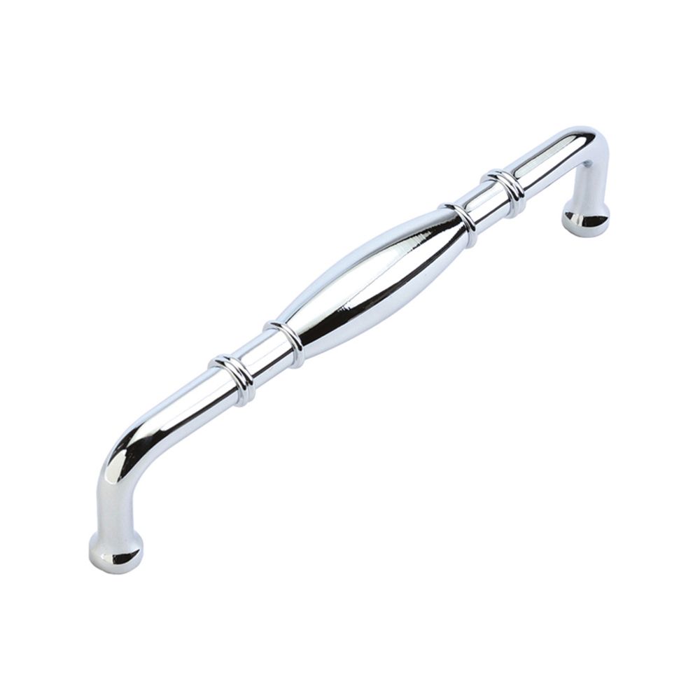 Hickory Hardware P3052-CH Williamsburg Collection Pull 5-1/16 Inch (128mm) Center to Center Chrome Finish