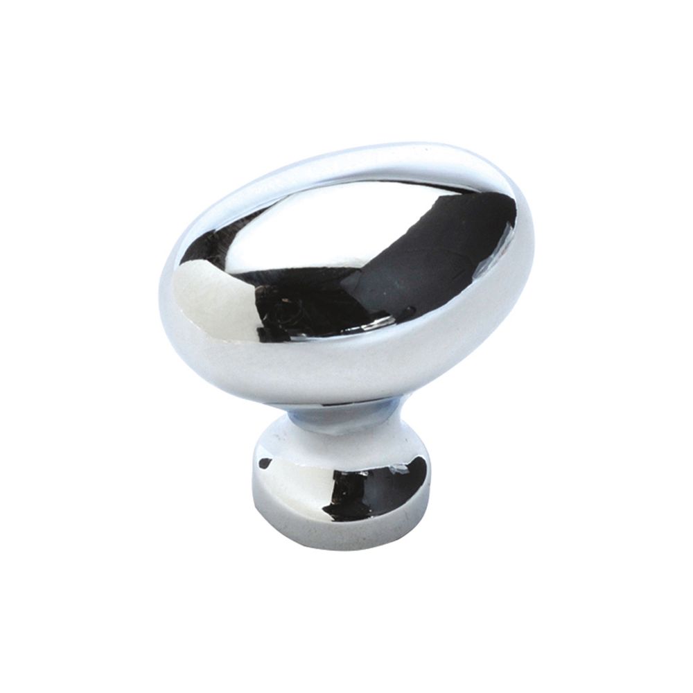 Hickory Hardware P3054-CH Williamsburg Collection Knob 1-1/4 Inch X 13/16 Inch  Chrome Finish