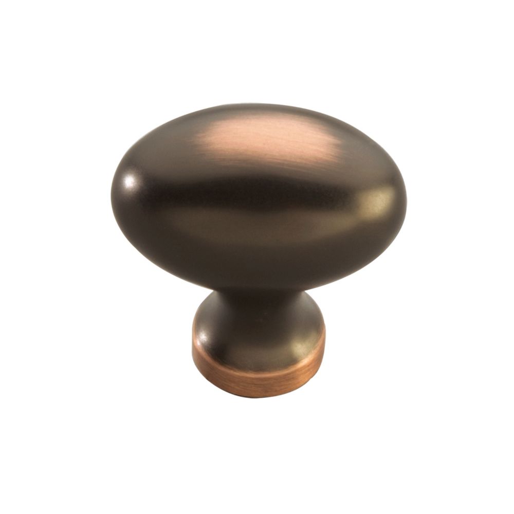 Hickory Hardware P3054-OBH Williamsburg Collection Knob 1-1/4 Inch X 13/16 Inch  Oil-Rubbed Bronze Highlighted Finish