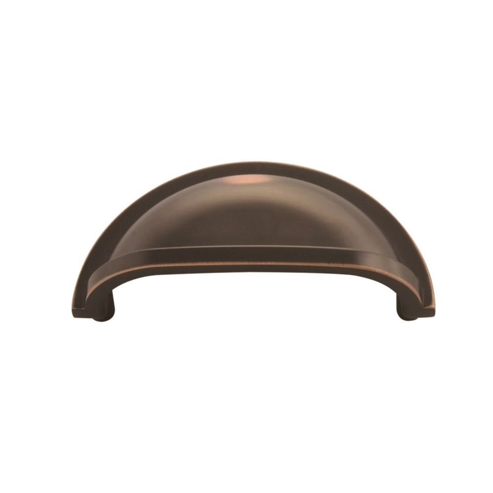Hickory Hardware P3055-OBH Williamsburg Collection Cup Pull 3 Inch Center to Center Oil-Rubbed Bronze Highlighted Finish