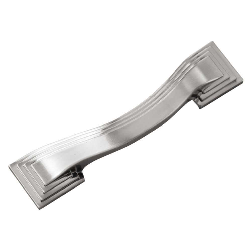 Hickory Hardware P3100-SN Deco Collection Pull 3-1/2 Inch Center to Center Satin Nickel Finish