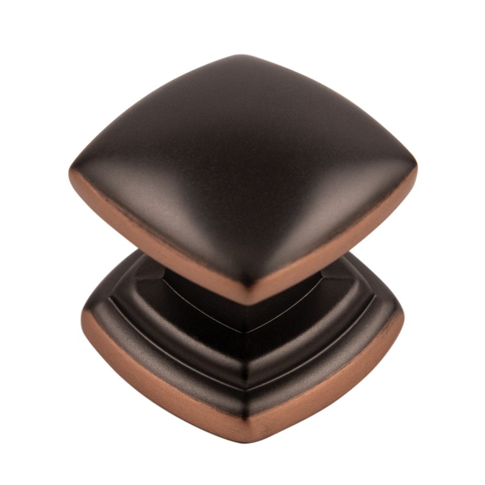 Hickory Hardware P3181-OBH Euro-Contemporary Collection Knob 1-1/4 Inch Diameter Oil-Rubbed Bronze Highlighted Finish