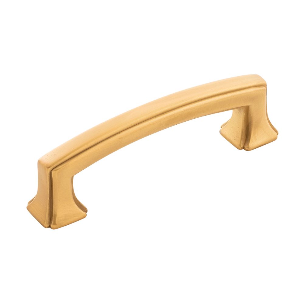 Hickory Hardware P3231-BGB Bridges Collection Pull 3 Inch Center to Center Brushed Golden Brass Finish