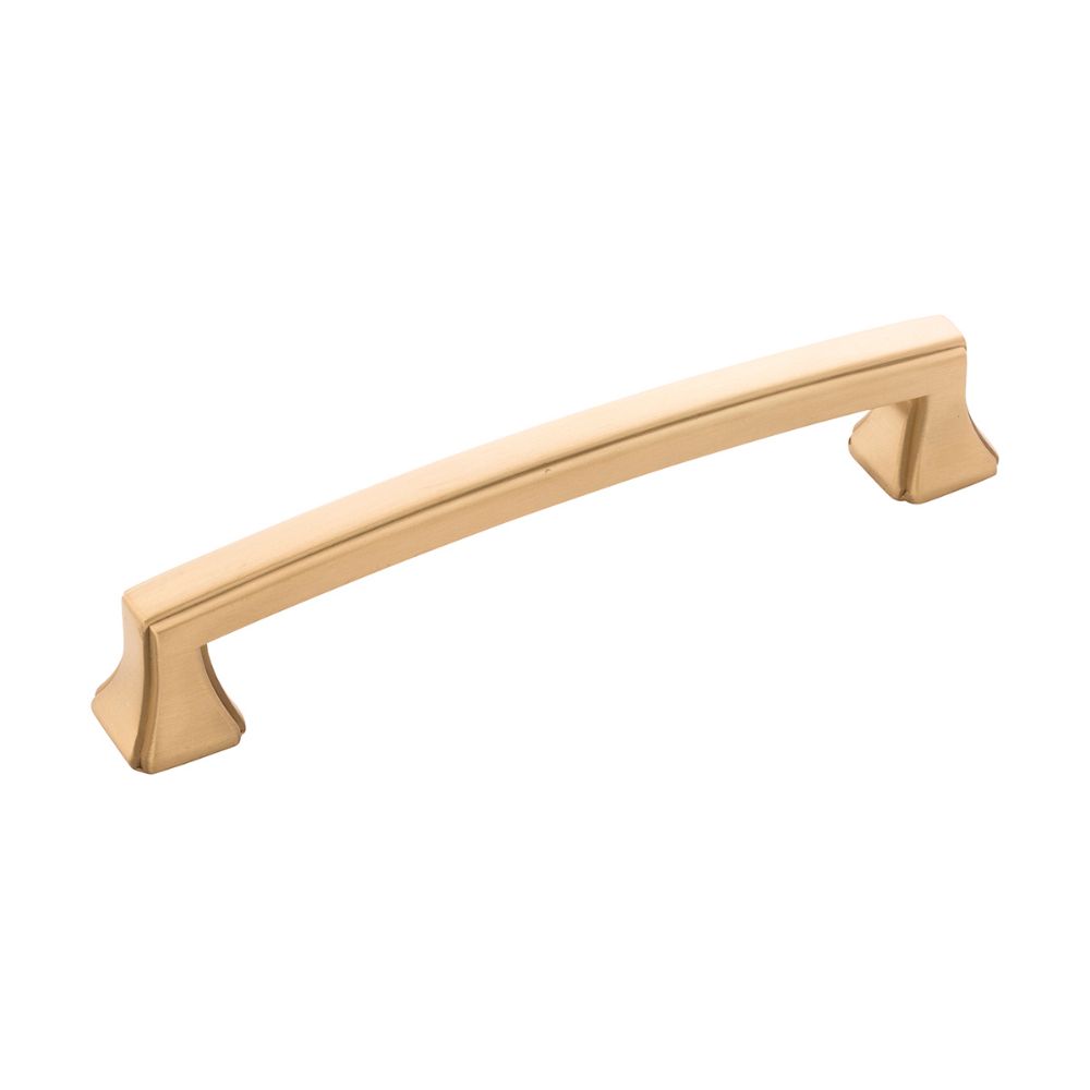 Hickory Hardware P3233-BGB Bridges Collection Pull 5-1/16 Inch (128mm) Center to Center Brushed Golden Brass Finish