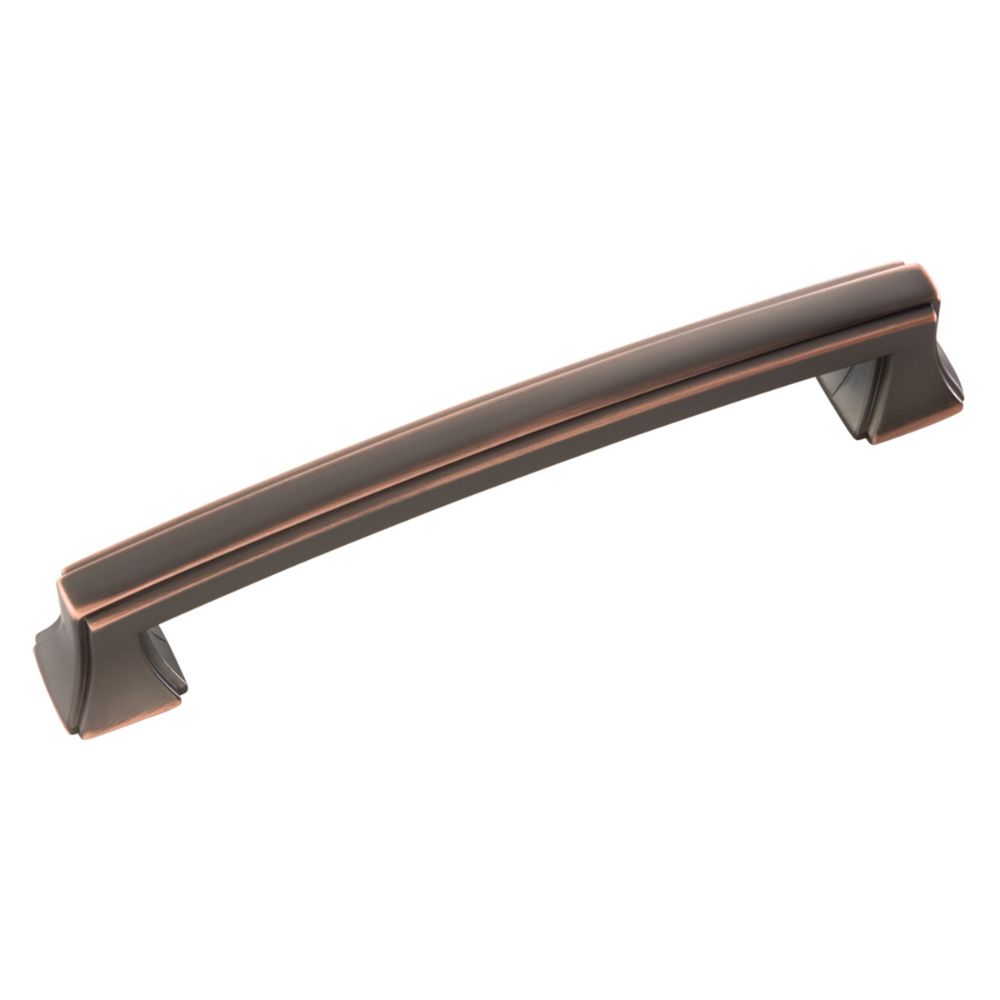 Hickory Hardware P3233-OBH-10B Bridges Collection Pull 5-1/16 Inch (128mm) Center to Center Oil-Rubbed Bronze Highlighted Finish (10 Pack)