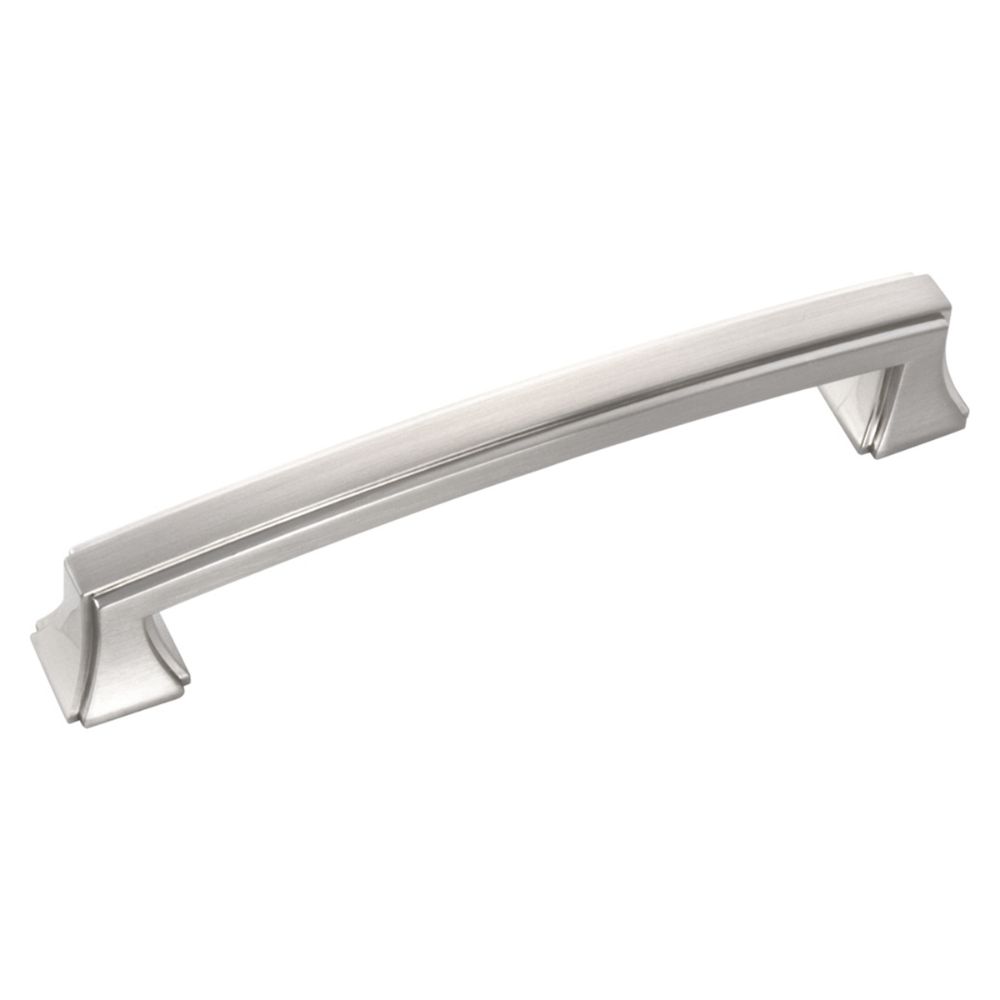 Hickory Hardware P3233-SN-10B Bridges Collection Pull 5-1/16 Inch (128mm) Satin Nickel Finish (10 Pack)