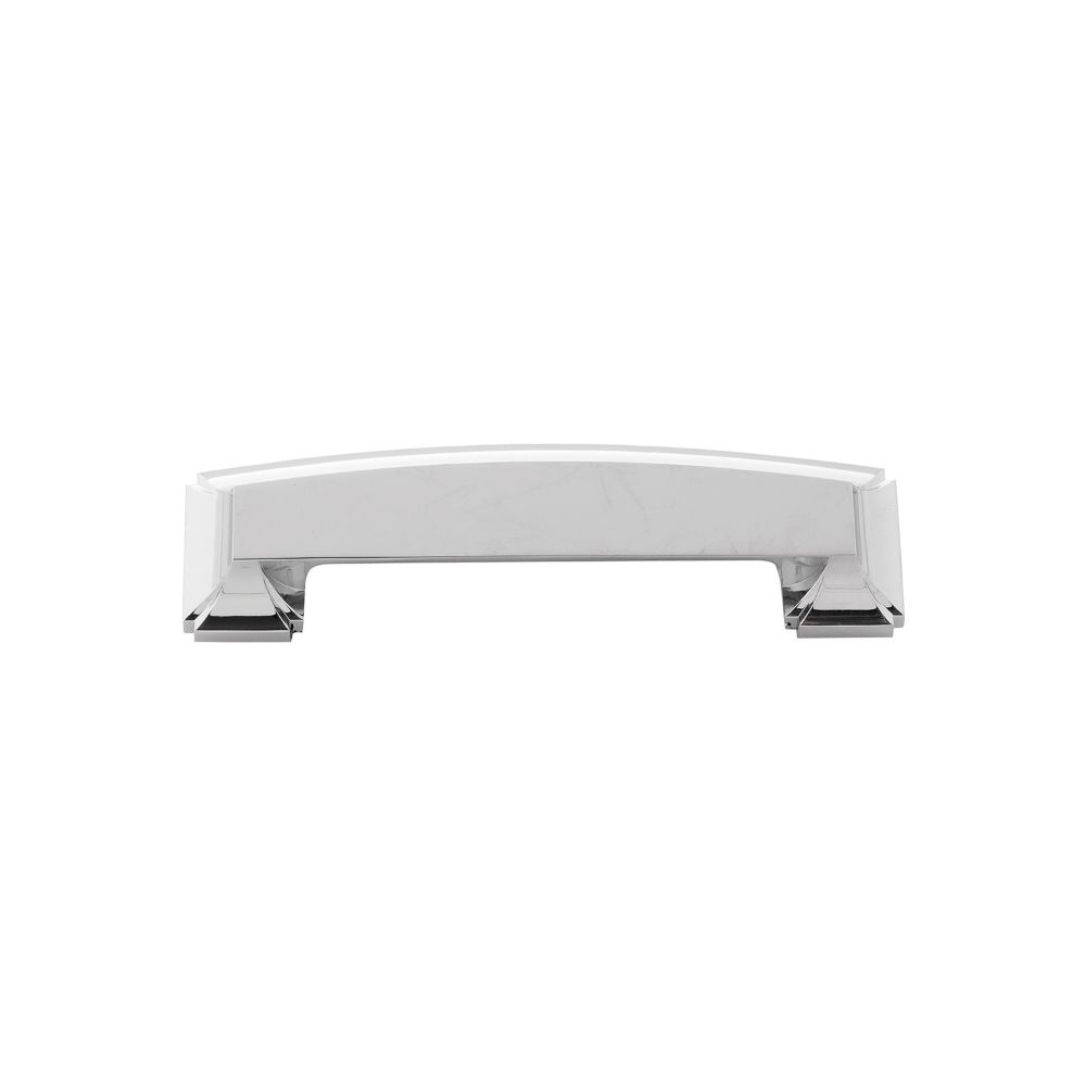 Hickory Hardware P3234-CH Bridges Collection Cup Pull 3 Inch, 3-3/4 Inch (96mm) & 5-1/16 Inch (128mm) Center to Center Chrome Finish