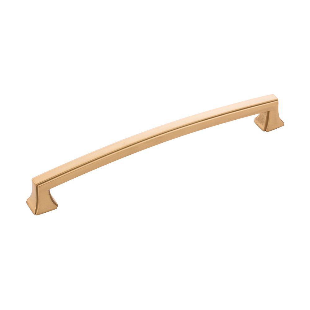 Hickory Hardware P3236-BGB Bridges Collection Pull 7-9/16 Inch (192mm) Center to Center Brushed Golden Brass Finish
