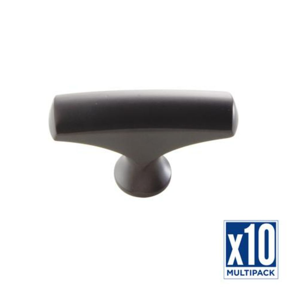 Hickory Hardware P3372-10B-10B Knob, 1/2" X 1-11/16", 10 Pack in Oil-Rubbed Bronze