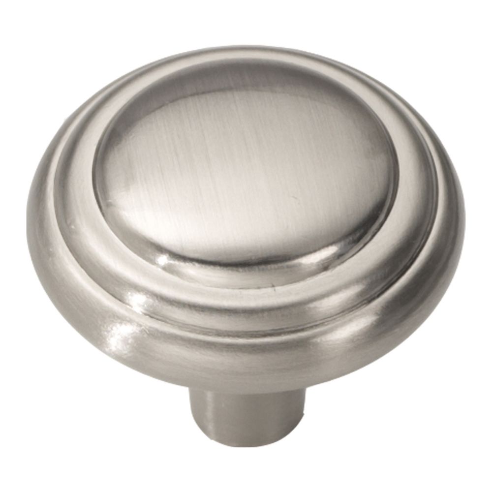 Hickory Hardware P3464-SN Bel Aire Collection Knob 1-1/8 Inch Diameter Satin Nickel Finish