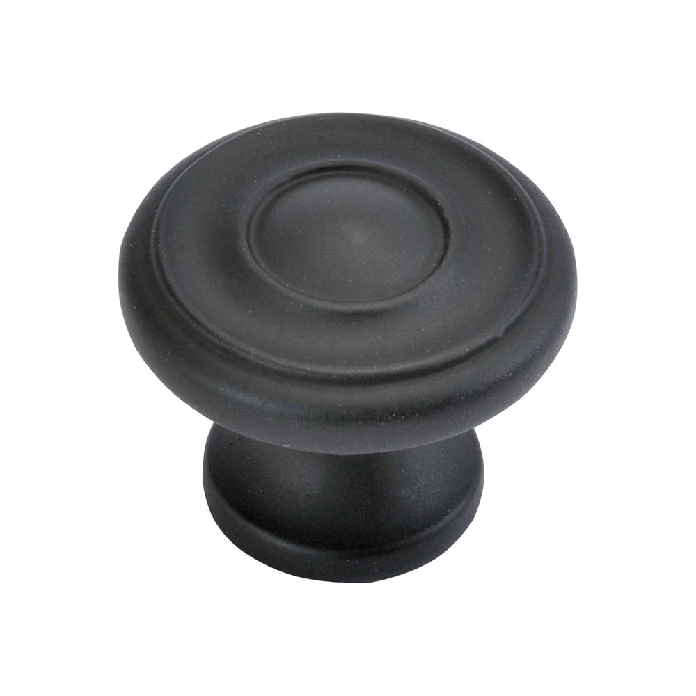 Hickory Hardware P3500-10B Cottage Collection Knob 1-1/4 Inch Diameter Oil-Rubbed Bronze Finish