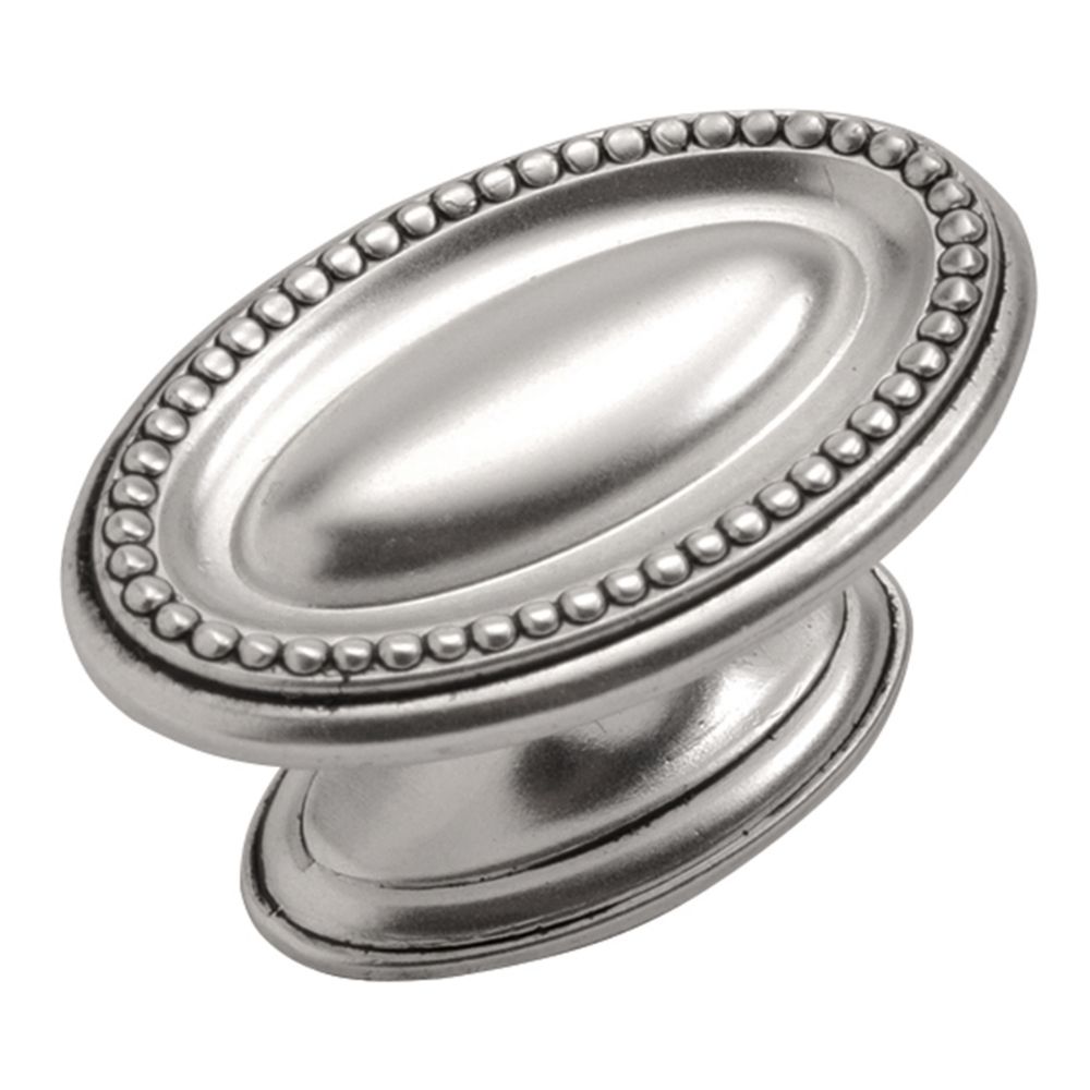 Hickory Hardware P3600-SAS Altair Collection Knob 1-3/4 Inch X 1-1/8 Inch Satin Antique Silver Finish