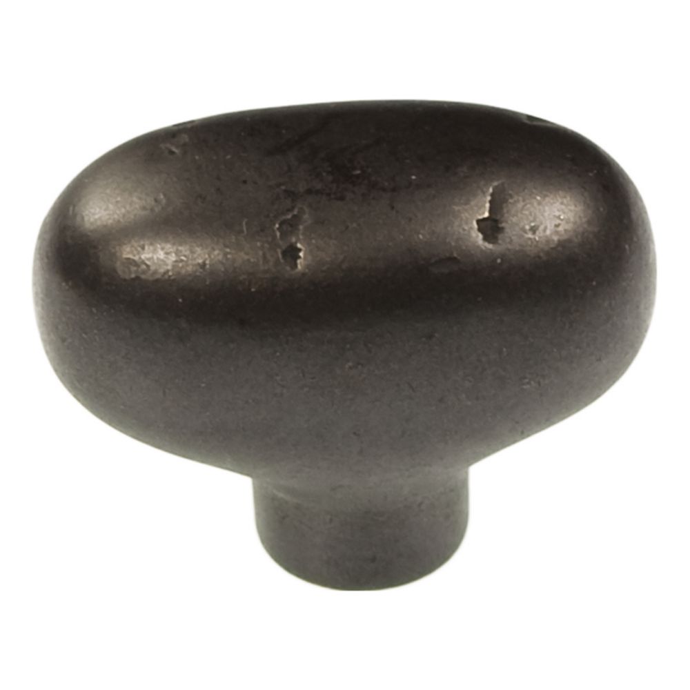 Hickory Hardware P3671-BI Carbonite Collection Knob 1-7/8 Inch X 1 Inch Black Iron Finish