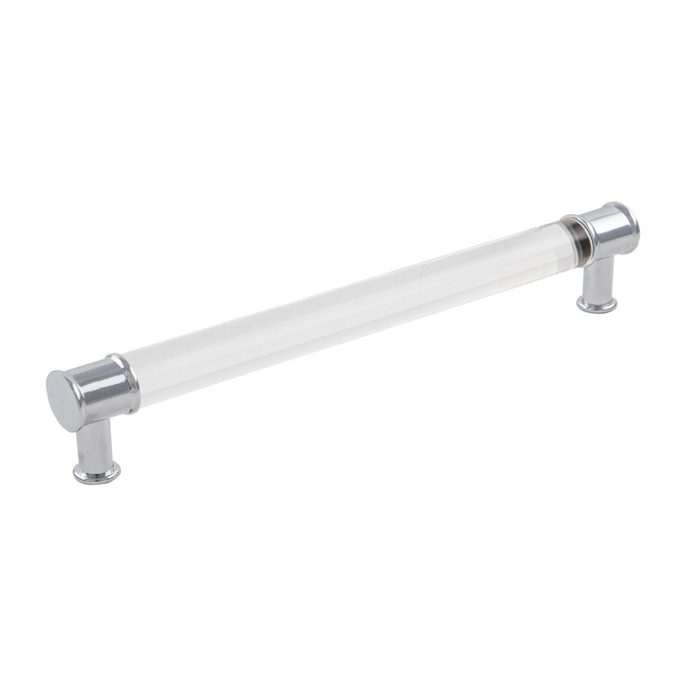 Hickory Hardware P3704-CACH PULL, 224MM C/C in Crysacrylic With Chrome