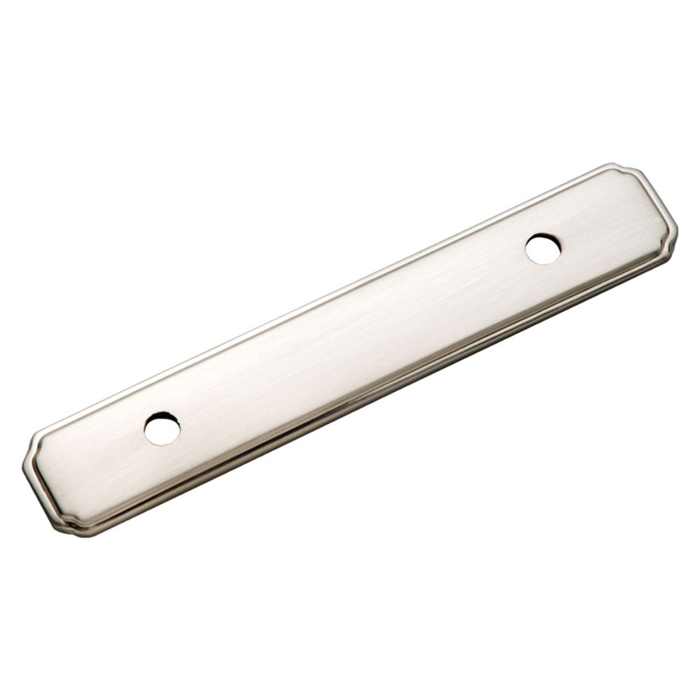Hickory Hardware P513-SN-25B Backplate, 3" C/C, 25 Pack in Satin Nickel