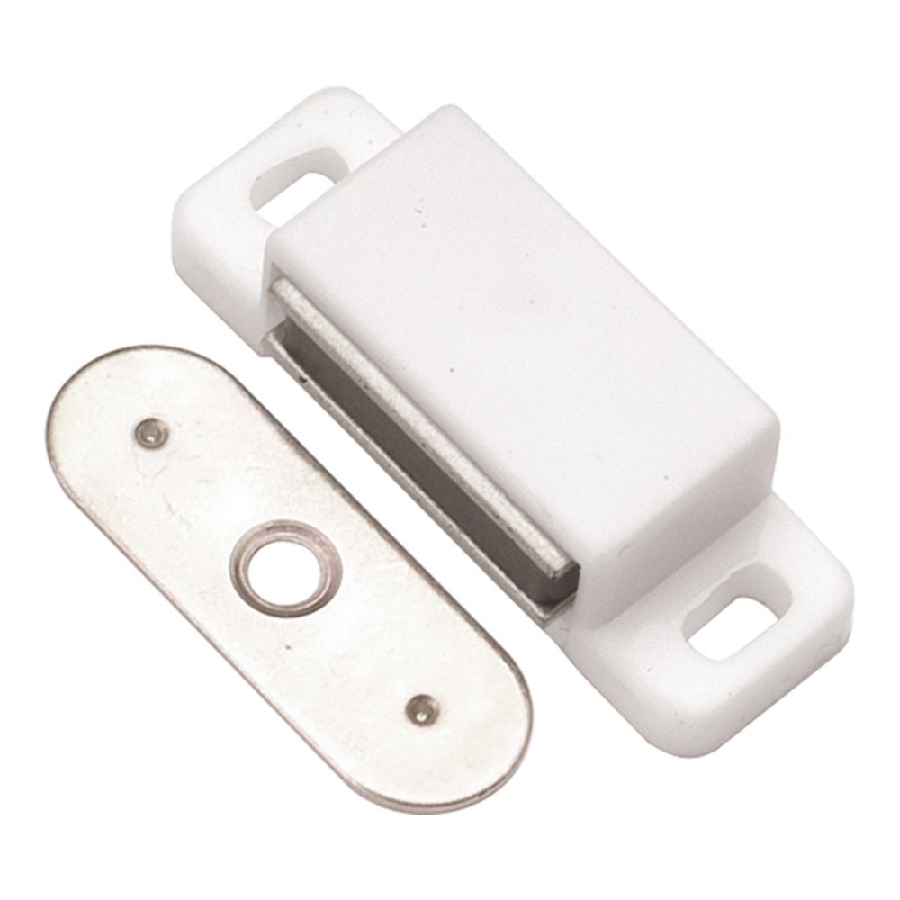 Hickory Hardware P650-W 1-1/2 In. White Small Magnetic Catch