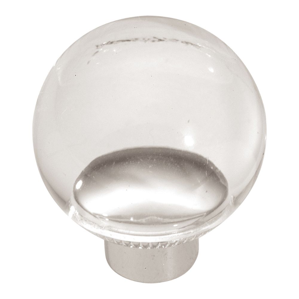 Hickory Hardware P705-LU Midway Collection Knob 1-1/4 Inch Diameter Lucite Finish