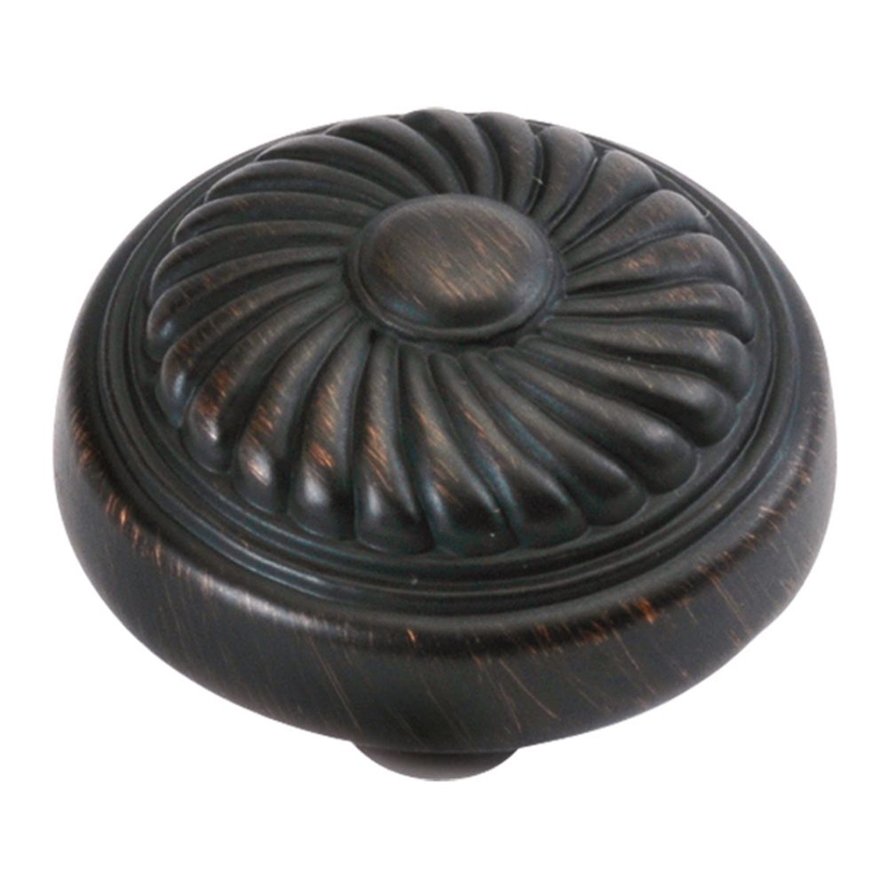 Hickory Hardware P7343-VB French Country Collection Knob 1-1/4 Inch Diameter Vintage Bronze Finish