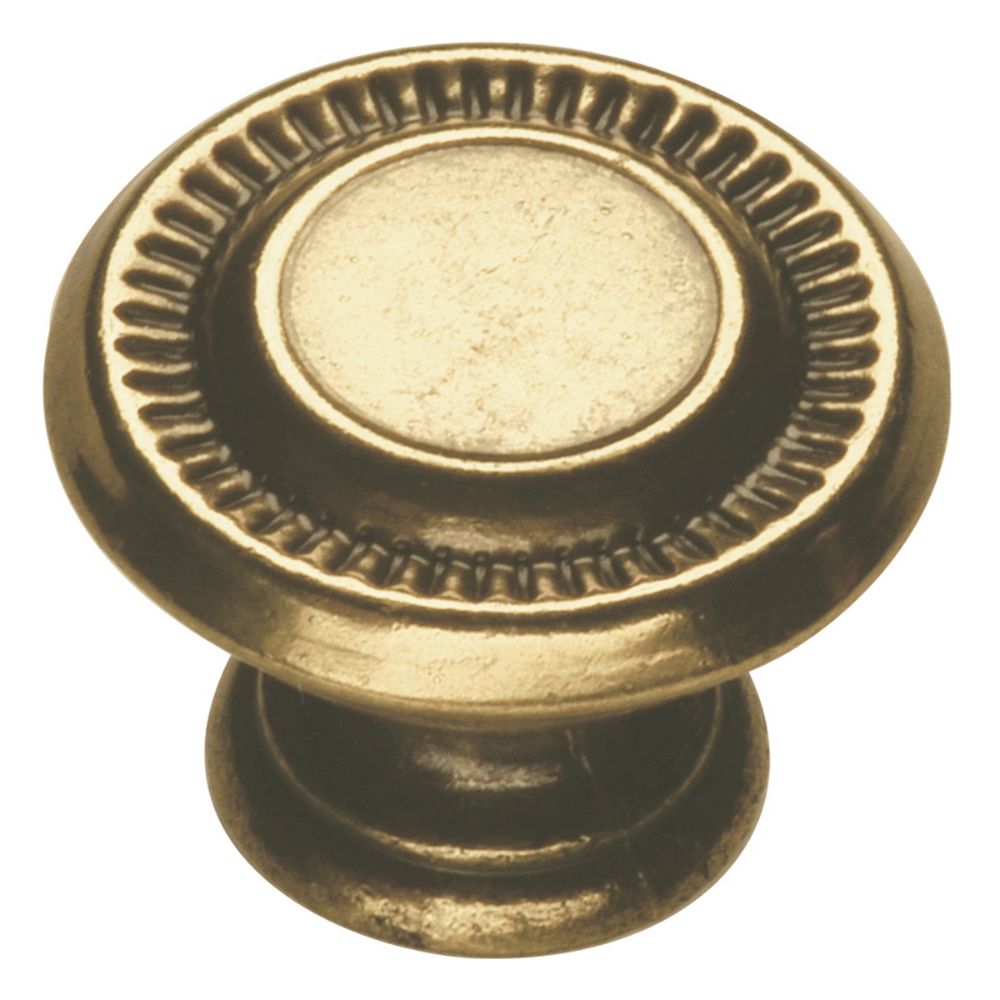 Hickory Hardware P8011-LP Manor House Collection Knob 1 Inch Diameter Lancaster Hand Polished Finish