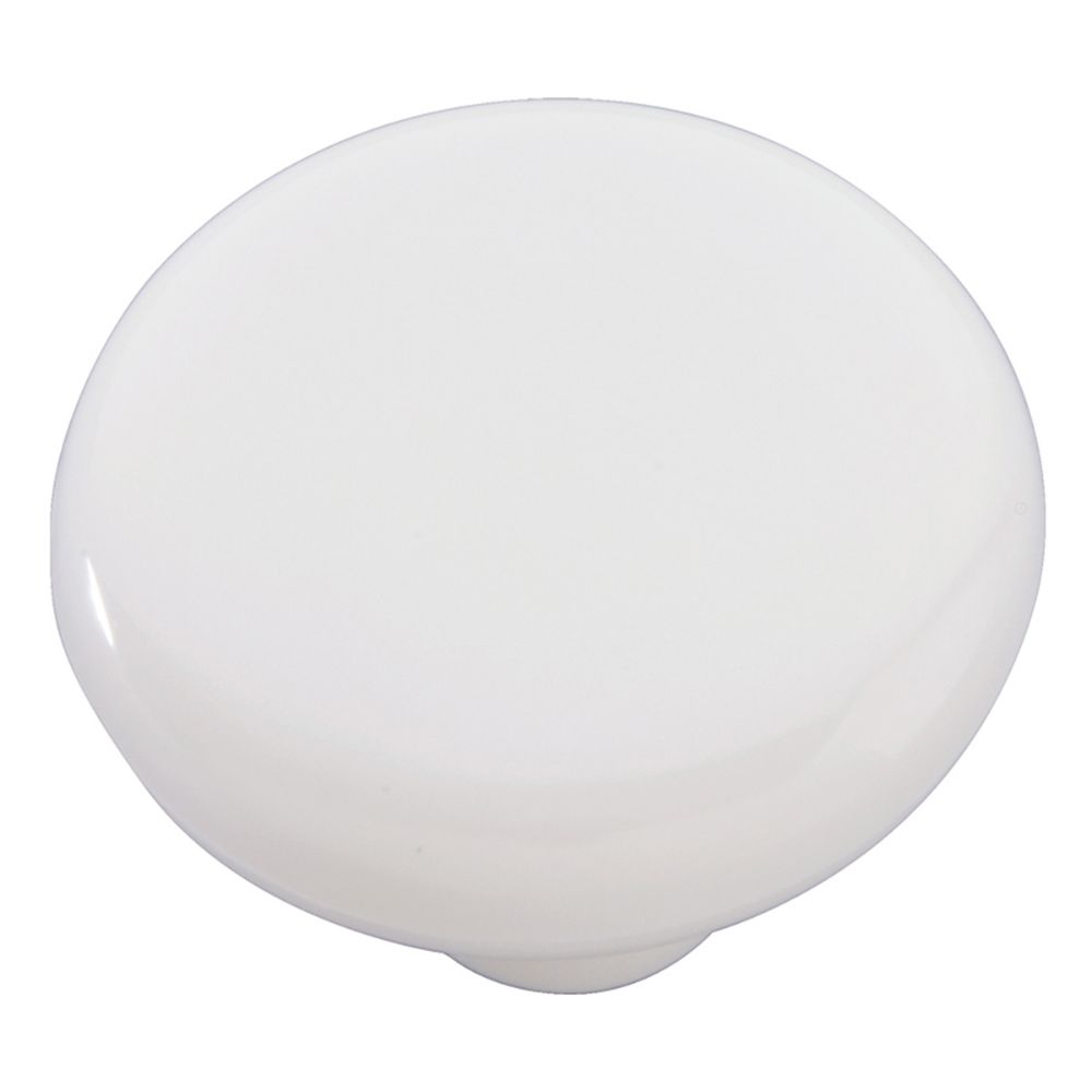 Hickory Hardware P814-W Midway Collection Knob 1-1/2 Inch Diameter White Finish